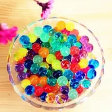 KITS Orbeez Bolinhas de Gel Coloridas e Transparente Decorativo Vaso Decoração
