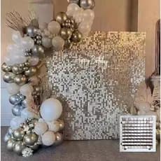 Painel Mágico Decorativo Quadrado Festa Moldura Parede Euphoria Shimmer Wall