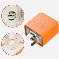 Rele de Seta Pisca Led 12v com Regulador 2 Pinos Universal Motos
