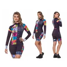 Conjunto Ciclismo MTB Speed Feminina Dunas Comic