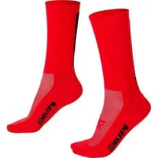 Meia Ciclismo Speed MTB Caminhada Trilha Corrida Hupi Vermelha Lisa