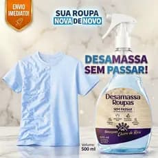 Spray Desamassa Roupa perfume roupa passada bouquet 500ml Cheiro Rica Praticidade Alisa Facil Rapido