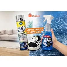 Kit Limpa Tenis Calcados Espuma Spray 300ml 500ml Limpeza Profunda Remove Manchas Sofa Estofado