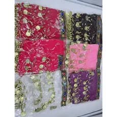 KIT 6-12 unidades Lenço Dança Do Ventre Com /Sem Pedras e Moedas De Quadril Várias Cores canalva