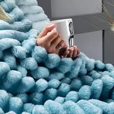 Cobertor Queen 320gr m² Grosso Flannel Aveludado 2,40m x 2,20m - Fluffy | Willow
