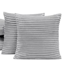 Kit 2 Capas 45cm x 45cm Almofadas Aveludadas Luxo Soft Decorativa com zíper