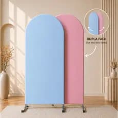 Capa painel romano liso para cenários aniversários decoração DUPLA FACE