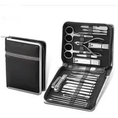 Kit de cortador de unhas 26 peças kit de manicure de aço inoxidável conjunto de manicure profissional.