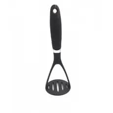 Kit Amassador + Pegador Nylon De Legumes frutas Batata Cabo Emborrachado 24 Cm