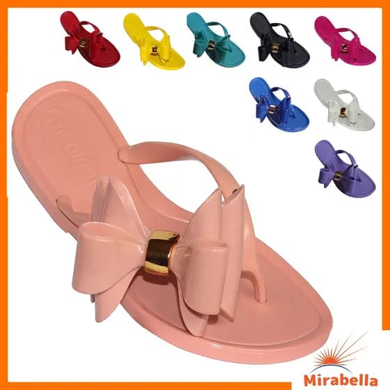 Rasteirinha Feminina Chinelo de laço adulto cores variadas Mirabella
