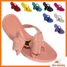 Rasteirinha Feminina Chinelo de laço adulto cores variadas Mirabella