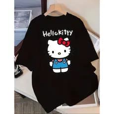 Camiseta Premium Hello Kitty Vermelha Unissex  100% Algodão Envio imediato