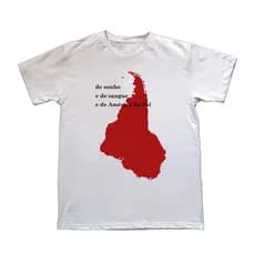 Camiseta Belchior Estampa América do Sul Algodão Plus size Envio imediato