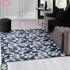 Tapete Geometrico Emborrachado PVC Para Sala 2m X 1,40m e 1m x 1,40m