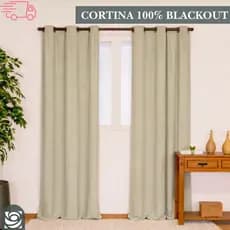 Cortina Blackout PVC 2,80 m x 2,30 m corta 100 % a luz