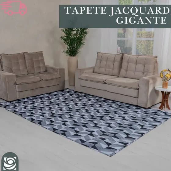 Tapete Grande 3.00 x 2.00m e 2.00 x 2.50m Sala, Quarto, Escritório