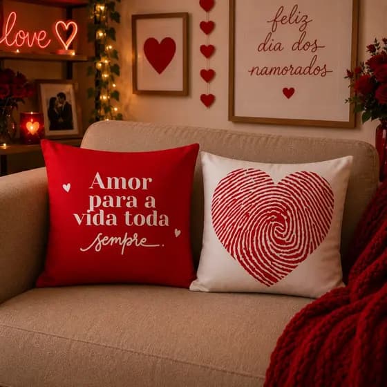 Kit 02 Capas de Almofada Casal Combinando Envio 24h
