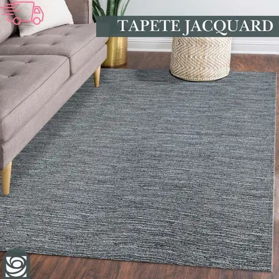 Tapete Jacquard Sala Quarto Diversos Tamanhos Antiderrapante