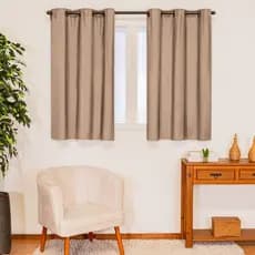 Cortina com Blackout PVC Corta 100 % a luz para Sala, Cozinha, Escritorio, Janela