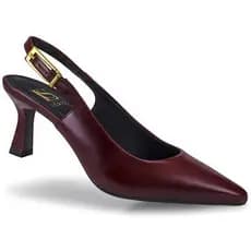 Scarpin Slingback Feminino Salto Médio Bico Fino Elegante 028