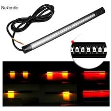 Lanterna De Freio E Pisca Fita 48 Led Moto Custom