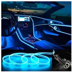 Fita Led Fio Neon Painel Carro 5 Metros Decoração Automotiva Luxo Cores Fio Fibra Ótica Tuning 12V