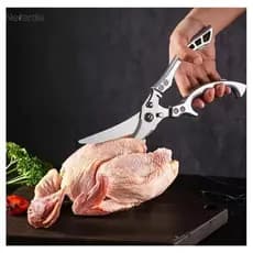 Tesoura Multifuncional Para Corte Alimentos Legumes Peixes Frangos Verdura Aço Inoxidável Utensílios