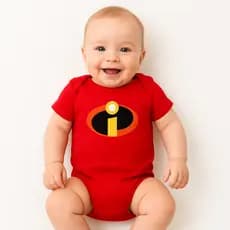 Body Bebê Personalizado Mesversário Incríveis menino fantasia