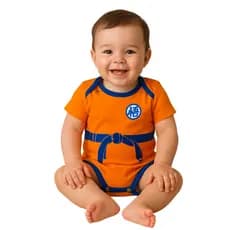 Body Bebê Personalizado Mesversário Goku Dragon Ball Menino