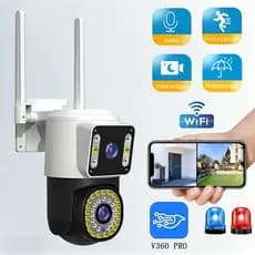 Câmera Externa Wi-Fi HD à Prova d’Água Infravermelho App V360 Pro -G1