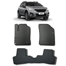 Tapete Automotivo Emborrachado Carro Peugeot 2008 Traseiro Inteiriço 2015 a 2025