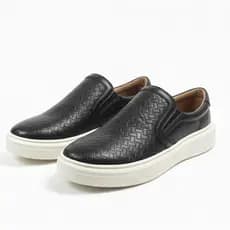 Tênis slip on boss   calce facil Iate sola alta t masculino sapatênis  sem cardaço