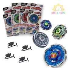 Beyblade Led Light Metal Luz + Lançador 5D Battle Musical Batalha Tornado