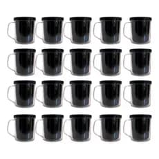 Kit 20 Canecas Acrílica Para Lembrancinhas Cor Preto