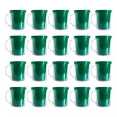Kit 20 Canecas Acrílica Para Lembrancinhas Cor Verde