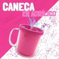 Kit 20 Canecas Acrílica Para Lembrancinhas Cor Rosa Pink