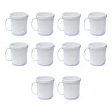 Kit 10 Canecas Lembrancinhas Para Personalizar Cor Branca