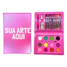Kit 10 Maletas De Pintura Personalizadas Giz 24 Pçs Aquarela