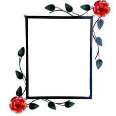 Porta espelho de rosa com cores variadas