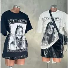 T-shirt Oversized Max Camisetão Camiseta 100% Algodão Alta Qualidade