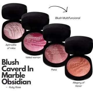 Blush Carved In Marble Obsidian  - RUBY ROSE - EDIÇÃO LIMITADA