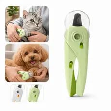Cortador De Unhas Para Cães e Gatos Kit Alicate e Lixa Com Luz de Led Tesoura Completa