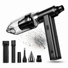 Soprador Aspirador turbo portátil usb recarregável Super forte Compacto 7 Acessórios