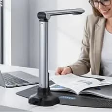 Scanner Mesa Câmera 26MP Digitalizador Documento Livro Ebook PDF A3 A4 USB Leitor OCR Pedal HD