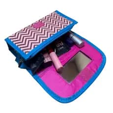 Bolsinha Necessaire Para Maquiagens E Acessorios Com Espelho