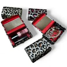 Conjunto De 2 / 6 /12 Peças Porta Batom com Espelho de Bolsa Portátil