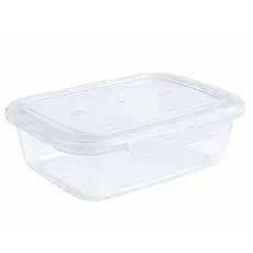 Kit Potes Plásticos Marmitas Fitness 750ml com Trava Lateral BPA FREE - Microondas/Congelador