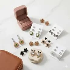 Kit 30 Pares de Brincos / 10 Cartelinhas com 3 Pares
