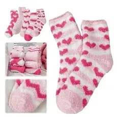 Kit 3 Meias De Lã Felpuda Grossa Para Frio Adulto Masculinas e Femininas Meias De Chão