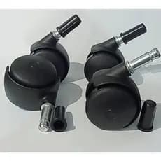 4 rodinhas de 50mm Pino 10mm + Bucha De 1/2 - MÓVEIS NO GERAL,Carrinho Auxiliar de Cabeleireiro, Cirandinha.